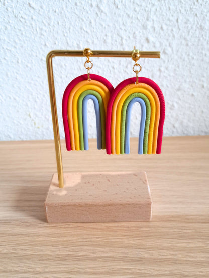 Boucles d'oreilles Arc en ciel