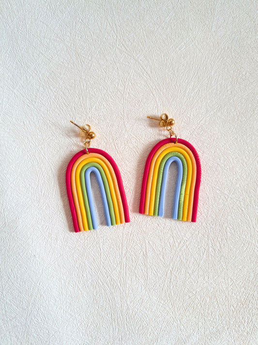 Boucles d'oreilles Arc en ciel