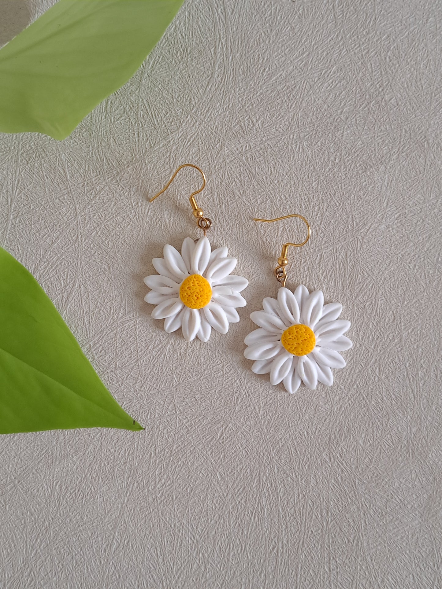 Boucles d'oreilles marguerite