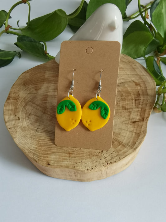 Boucles d'oreilles Citron