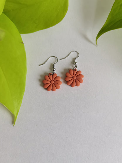 Boucles d'oreilles Fleurs Colorées