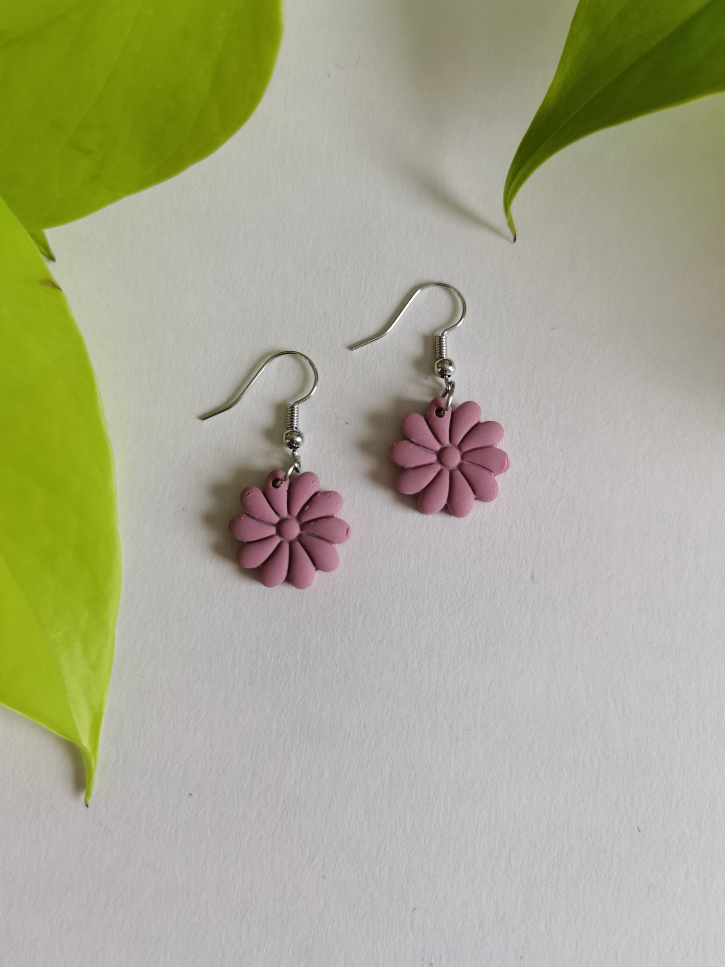 Boucles d'oreilles Fleurs Colorées